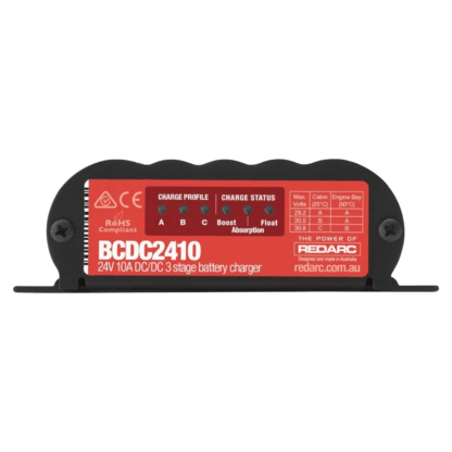 Redarc BCDC2410 IN-VEHICLE 10A 3-STAGE 24V DC CHARGER